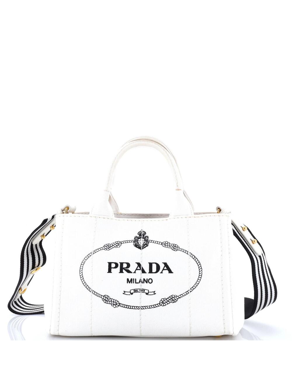 Prada Canapa Convertible Tote Canvas #374727P84B